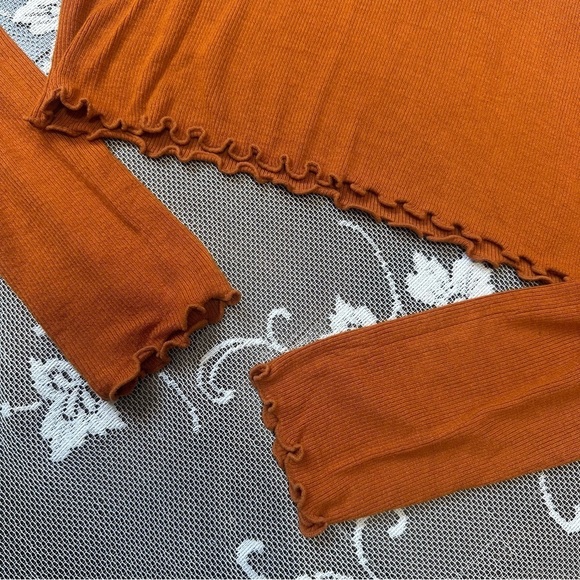 Aritzia Wilfred Haiku Mockneck Long Sleeve Top Sz Small - Picture 4 of 9